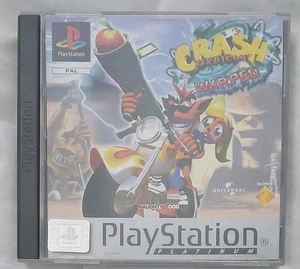 Sony PlayStation 1 Crash Bandicoot 3 Warped - Platinum - Complete With Manual - Picture 1 of 7