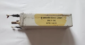(1) Western Electric D-163136A =229A 1.5 mfd 250V COND Capacitor - Picture 1 of 2