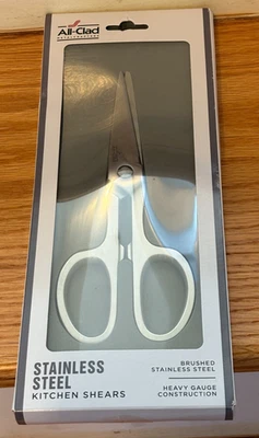 Совершенно новые полностью плакированные кухонные ножницы из нержавеющей стали 8 дюймов в розничной коробке - Изображение 1 из 2