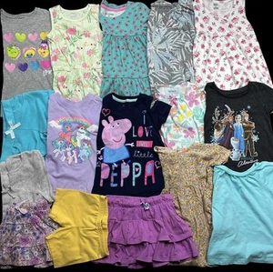 Girl's Size 4T Carter's Summer Shirts Shorts Dresses Outfits Clothes Lot - Picture 1 of 11