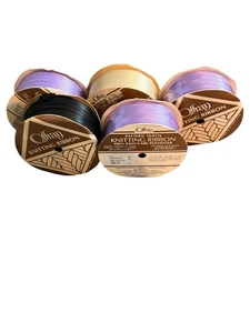 Vintage Lot Of 5 Offray Knitting Ribbon - Picture 1 of 3