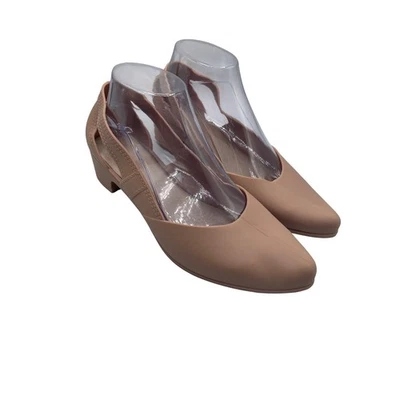 Zapatos de salón beige punta para mujer talla 9 Foto 1 de 4