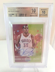 Panini Past & Present 2021-13 - Kevin Durant Signatures - BGS Pristine 10 - Imagen 1 de 2