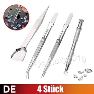 4x Piercing Kugel Zange Schmuckkleber Pinzette Pickup Tool Kugelhalter Greifer - Bild 1 von 10