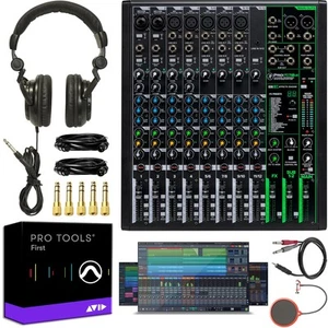 Paquete mezclador de efectos profesionales de 12 canales Mackie con auriculares Tascam - Imagen 1 de 12