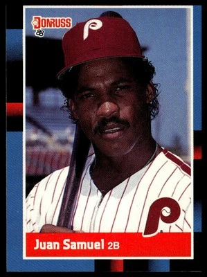 1988 Donruss #288 Juan Samuel - Image 1 of 2