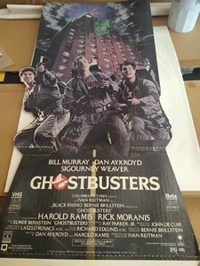 GHOSTBUSTERS 1980's Movie VIDEO STORE Promotional COUNTER DISPLAY Standee Used - Picture 1 of 13