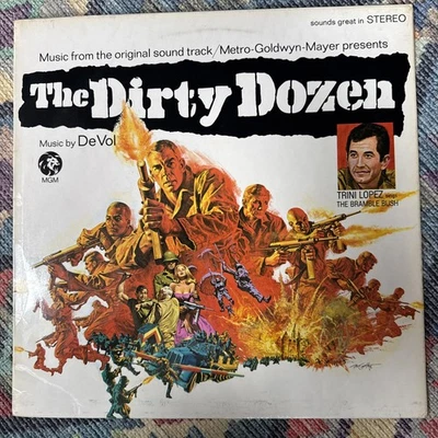 The Dirty Dozen - MGM Soundtrack Vinyl Record LP Album - 1967 - Trini Lopez - Image 1 of 4