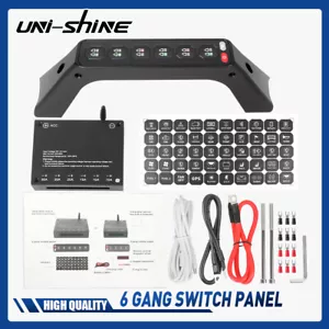 Wireless Grab Handle Switch Panel For Ford F-150 6 Gang Light Control System 12V - Picture 1 of 10