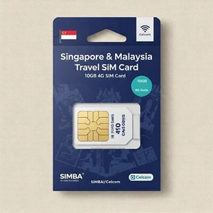 Singapur/Malasia 5G Travel eSIM - 7 a 30 días - 10 GB de datos - Sin SIM física - Imagen 1 de 2