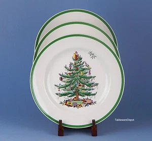 Spode CHRISTMAS TREE S3324-J, Set of 3 Dinner Plates, MINT & NEAR MINT Condition - Picture 1 of 3
