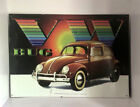 VW Beetle Bug Distressed Decorative Embossed Metal Tin Sign Hauge Holand 17 x 12