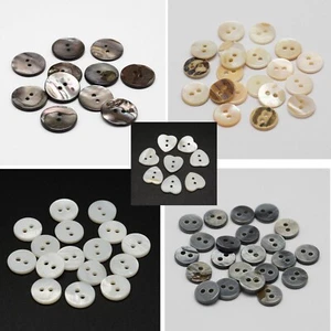 10-15 Perlmuttknöpfe Knopf Rundknopf gefärbt Muschelknopf Naturknopf MOP - Bild 1 von 13