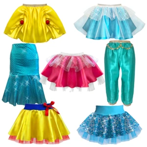 Princess Costume Skirts Sleeping Cinders Beauty Snow Princess Fancy Dress Girls - Picture 1 of 14