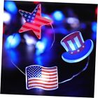 [Timer] 4th of July Decorations Red White and Blue Red Whit Blue 10FT 30LED