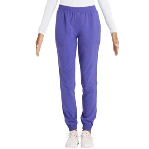 Scrubstar Womens Active Stretch Ethical Fabric Pull On Cargo Jogger Scrub Pant - Picture 1 of 8