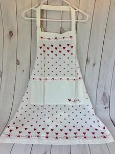 Pottery Barn Valentinstag Erwachsene bemalte Herzen Schürze - Bild 1 von 12