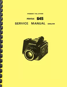 Pentax 645 Camera REPAIR SERVICE MANUAL - Picture 1 of 4