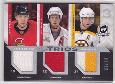 2007 07-08 The Cup Jerseys Trios #CJ3SBS Spezza/Patrice Bergeron/Eric Staal 1/15