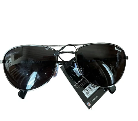 NFL Tampa Bay Buccaneers Gun Metal Black Sunglasses Cover