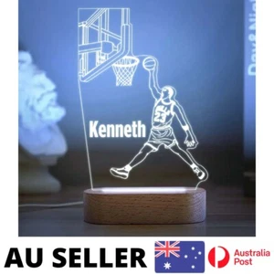 Custom Name Night Light Personalized Lamp BASKETBALL Desk Lamp - AU Stock - Picture 1 of 4