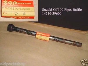 Suzuki AX100 GP100 GP125 GT100 Exhaust Silencer NOS Muffler Baffler 14510-39600 - Picture 1 of 7