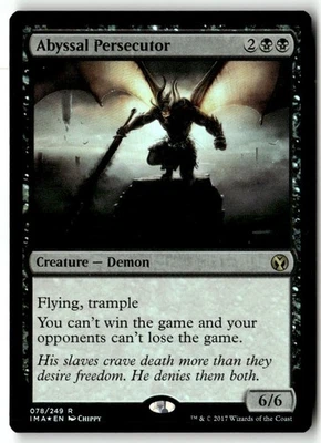 MTG Foil Abyssal Persecutor - IMA Moderately Played English - Image 1 of 3