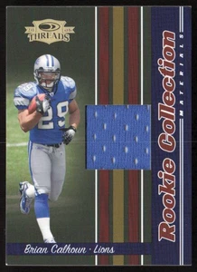 2006 Donruss Threads Rookie Collection Jersey /500 Brian Calhoun #RCM-31 Lions - Picture 1 of 2
