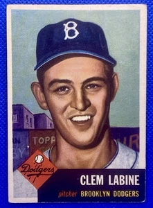 Topps Clem Labine 1953 en muy buen estado-VGEX RC397 - Imagen 1 de 2