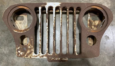 Решетка для Jeep CJ CJ7 CJ5 CJ8 белая от оригинального производителя заводская решетка 76-86 БЕСПЛАТНАЯ ДОСТАВКА - Изображение 1 из 4