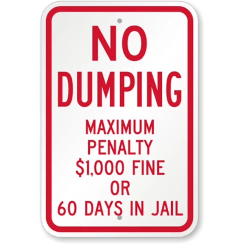 Letrero resistente a la intemperie de aluminio sin descarga c00534 Foto 1 de 1