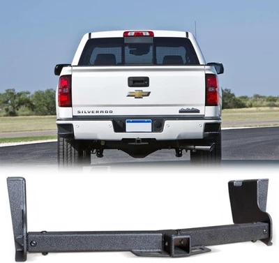 "Enganche de remolque de acero negro para Chevy Silverado 2014-2019 con receptor de enganche de 2""" Foto 1 de 4