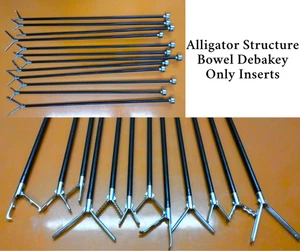 Alligator Bowel Debakey Inserts Laparoscopic Surgical Structure Instruments Set - Picture 1 of 13