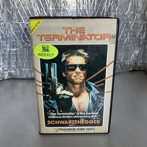 The Terminator Vhs Roadshow Video Big Box Ex Rental Clamshell Clam Case - Picture 1 of 7