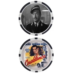 CASABLANCA – CAPTAIN LOUIS RENAULT – CLAUDE RAINS - POKER CHIP - Picture 1 of 2