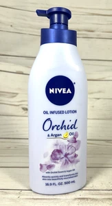 Nivea Oil Infused Lotion ORCHID & Argan Oil 16.9oz Discontinued - Picture 1 of 3