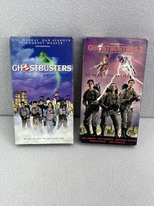 Ghostbusters 1 & 2 VHS Remastered Release Set 1999 Collector Lot Vintage Movies - Picture 1 of 6