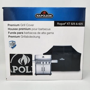 Napoleon Rogue XT 525 & Rogue 625 Series 66" W x 48" H Black Gas Grill Cover - Picture 1 of 6