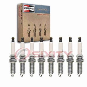 8 pc Champion Copper Plus Spark Plugs for 2014-2017 Jaguar XJR Ignition qs - Picture 1 of 5