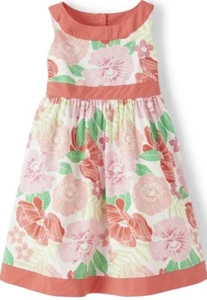 NWT Girls 5T Gymboree “FAIRY BLOSSOM” Cotton Floral MELON colored SUNDRESS RARE - Picture 1 of 3