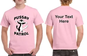 T-shirt personalizzata PUSSAY PATROL STAG DO Holidays estate fantasia sposo party top - Foto 1 di 4