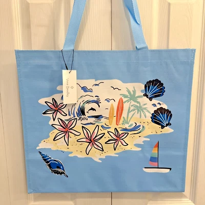 Nuevo con etiquetas Bolso Vera Bradley Market Beach Treasures NUEVO Bolso Reutilizable Azul Regalo Arco Iris Foto 1 de 4