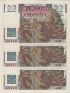 FRANCE - 50 FRANCS LE VERRIER Type 1946 - Photo 1/2