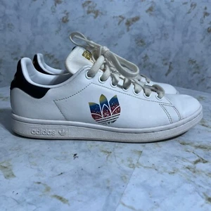 Adidas Stan Smith Trefoil Damengröße 7,5 Schuhe weiß klassisch Trainer Turnschuhe - Bild 1 von 17