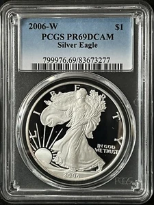 2006-W $1 Deep Cameo Silver Eagle Dollar PCGS PR69DCAM 83673277 - Picture 1 of 2