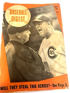 80 Year Old Baseball Digest Sept. 44 - Picture 1 of 9