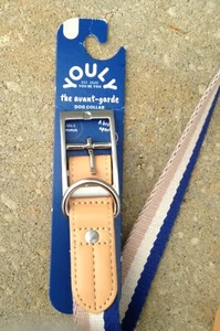 Youly the Avantgarde Hundehalsband groß hellbraun blau beige neu - Bild 1 von 12