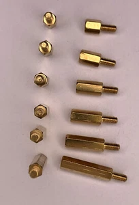 Distanziali esagonali M3 maschio a femmina ottone tutte le misure multi quantità - Foto 1 di 7