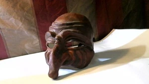 Maschera teatrale manifattura artigianale professionale modello " pulcinella " - Foto 1 di 6