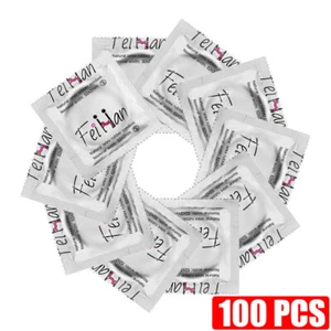 Paquete a granel de condones de látex de 100 piezas ultrafinos placer extendido tiempo extra retraso sexual - Imagen 1 de 18
